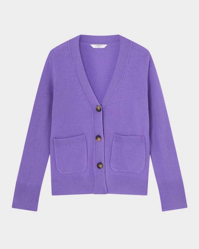 Carine Button-Down Wool Cardigan